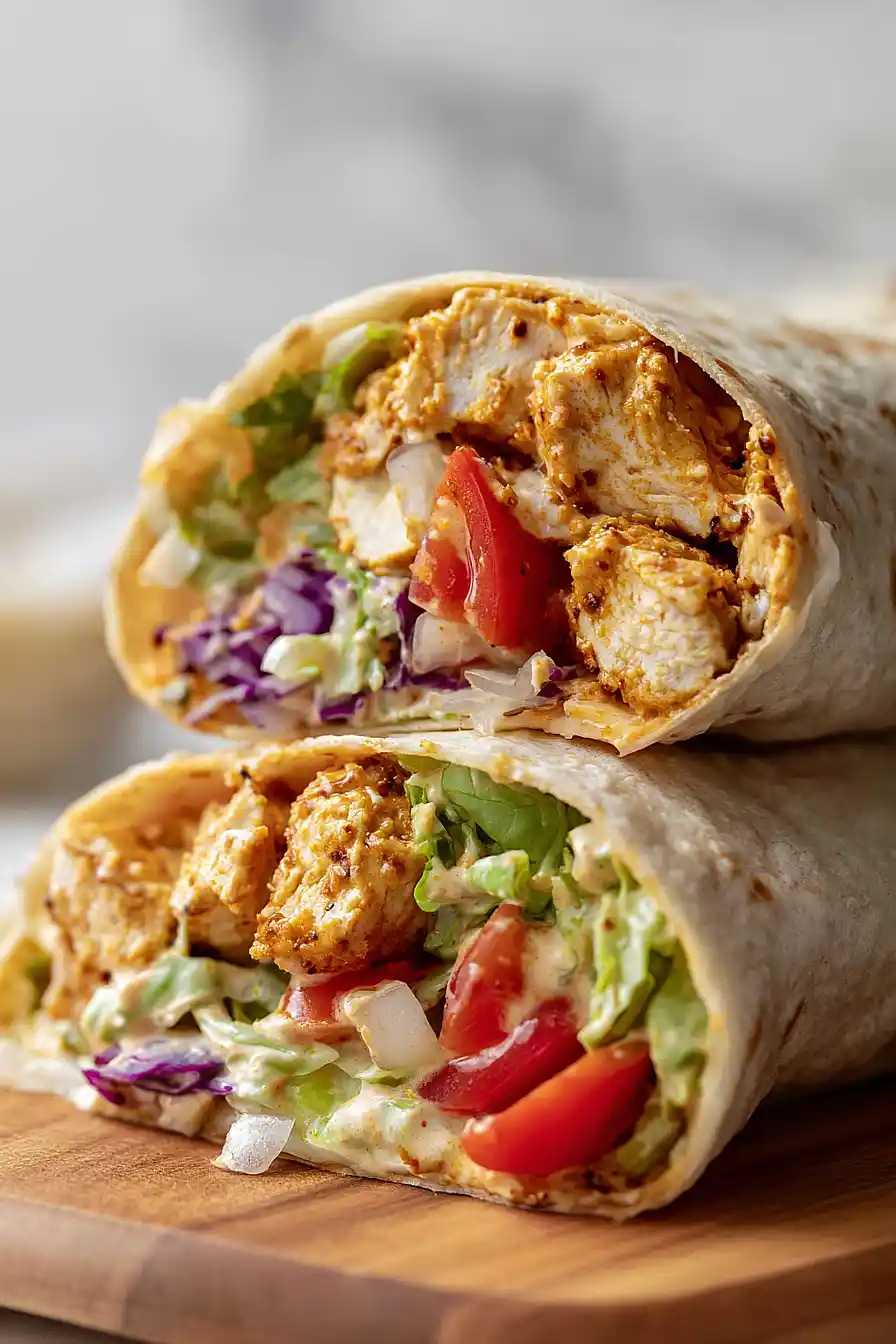 honey mustard chicken wrap