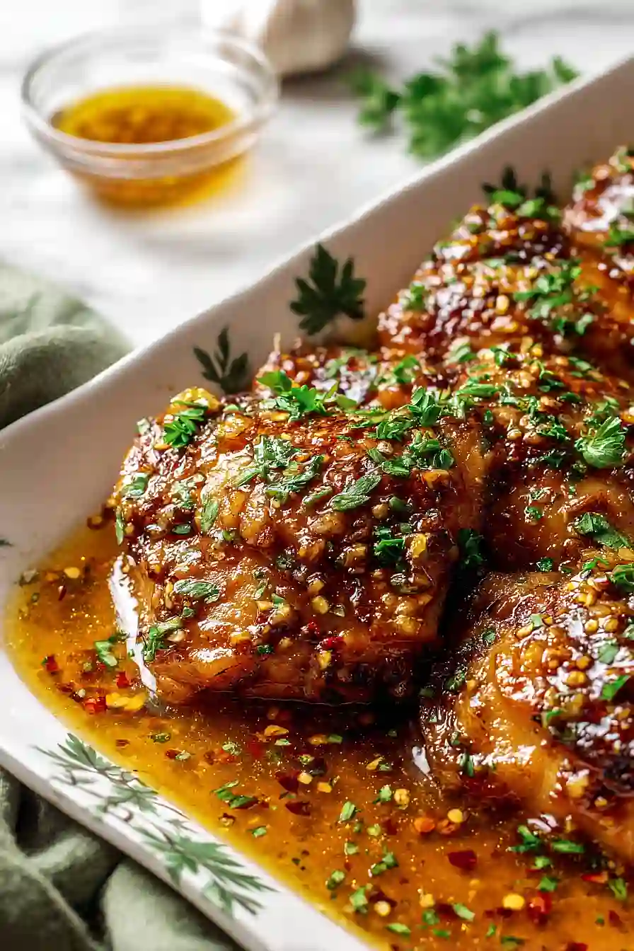 Slow Cooker Honey Garlic Chicken Thighs