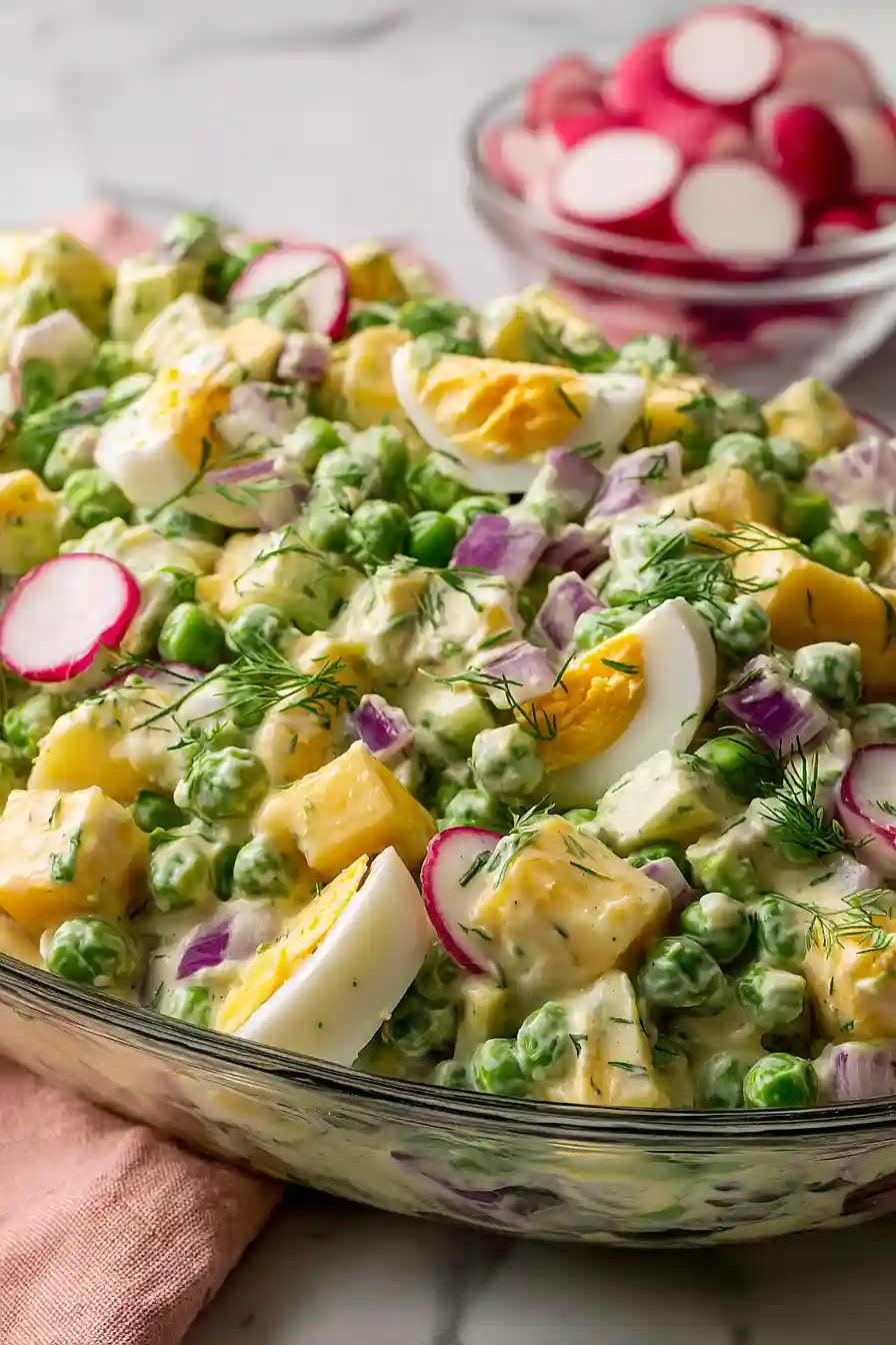 vegetarian english pea salad