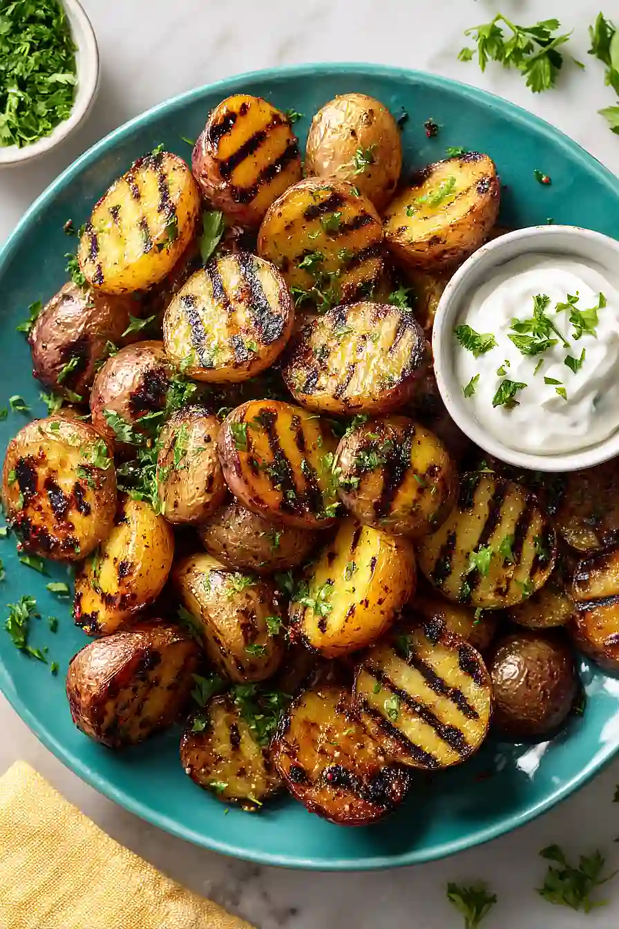 grilled potatoes