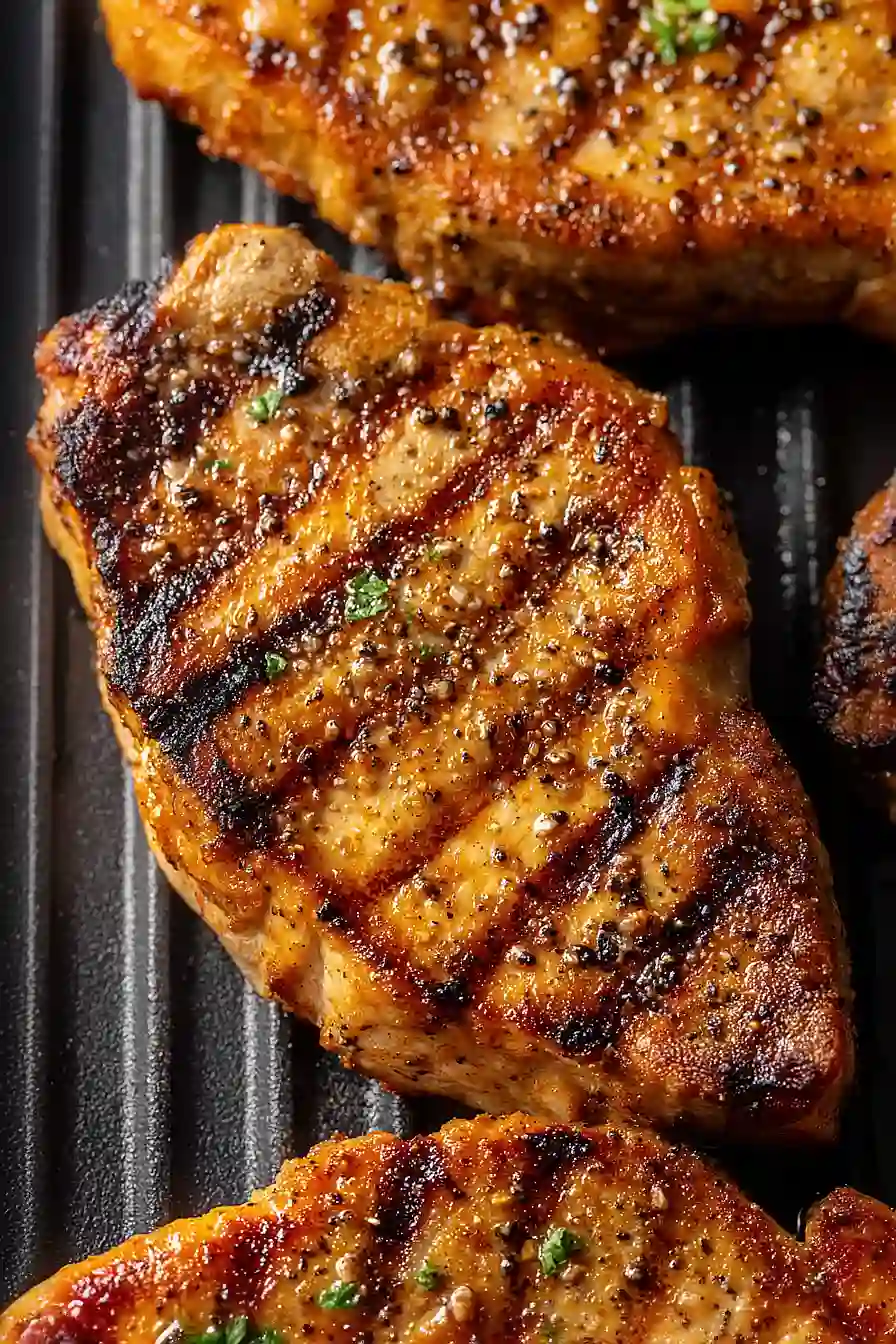 george foreman grilled pork chops