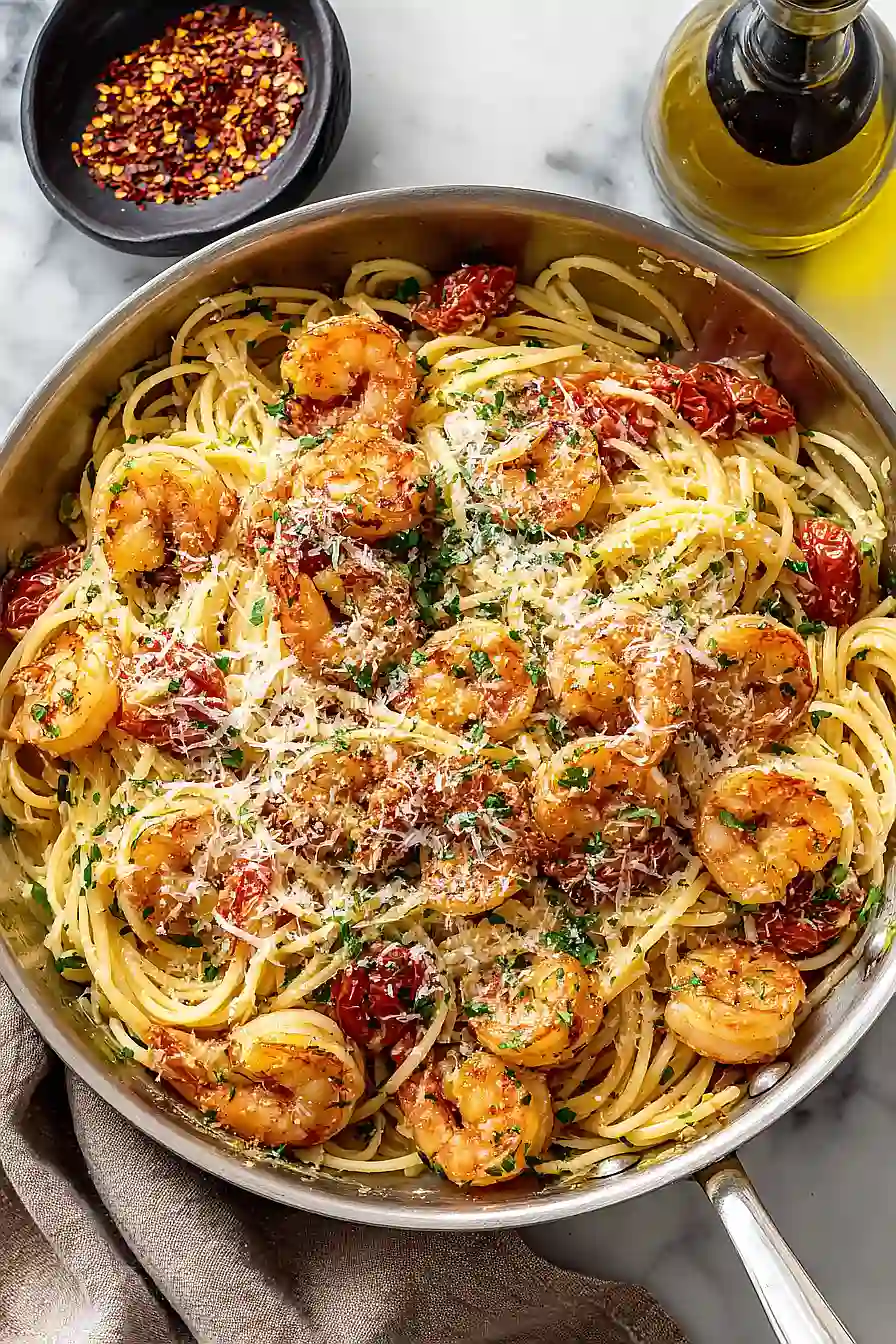 Garlic Butter Shrimp Pasta