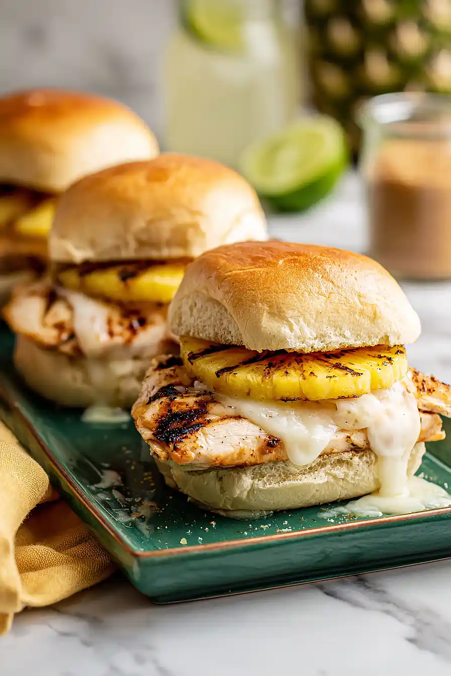 grilled pineapple chicken sandwich