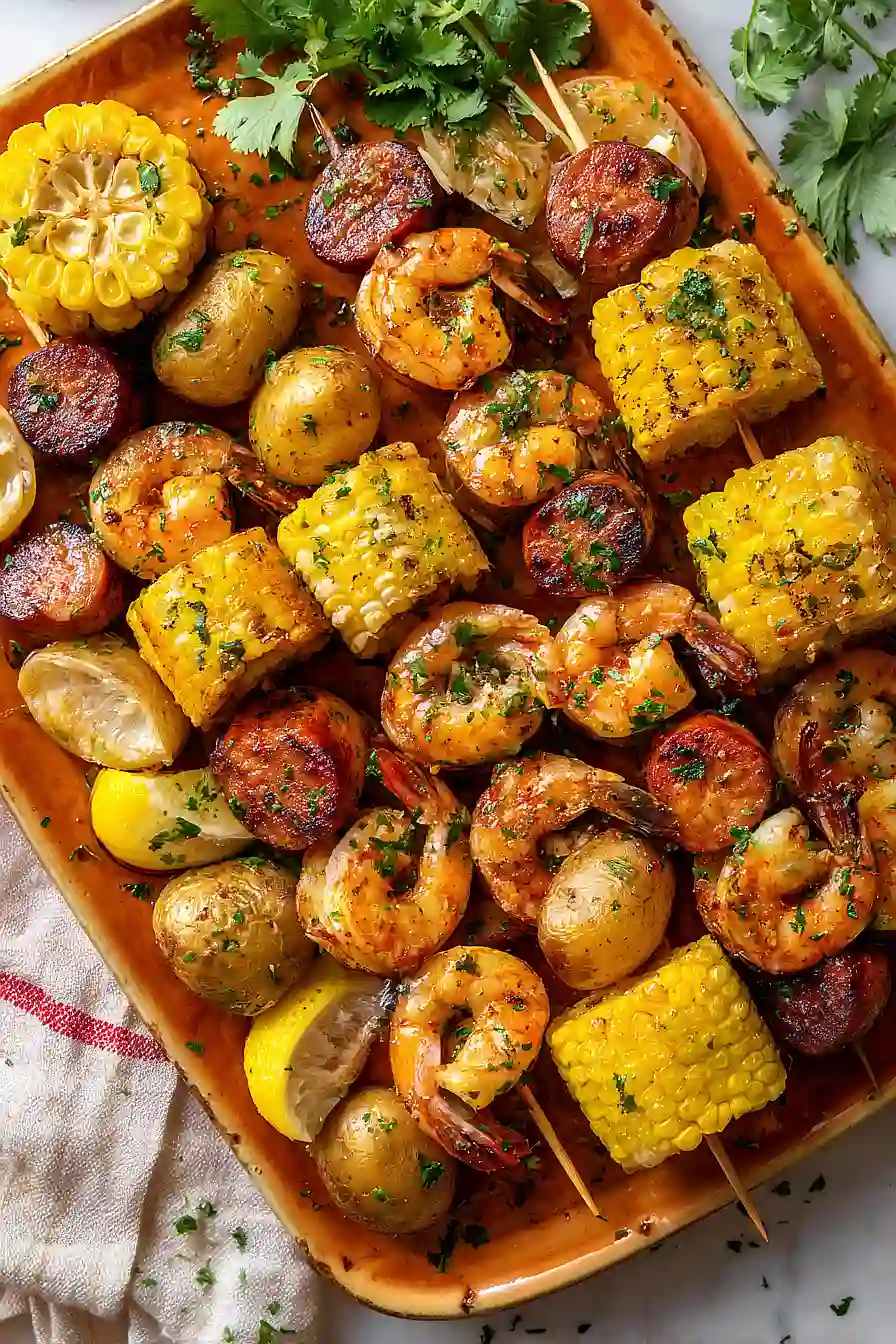 shrimp boil kabobs