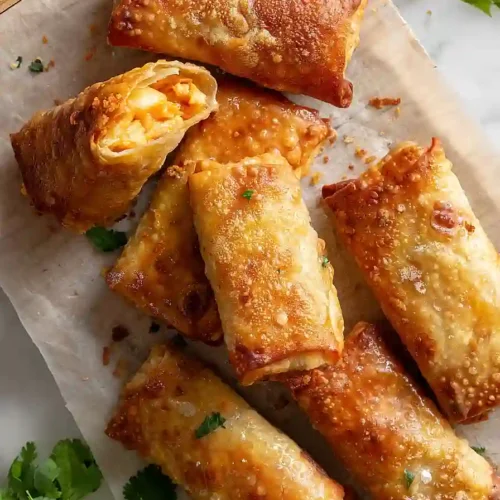 air fryer bang bang shrimp egg rolls
