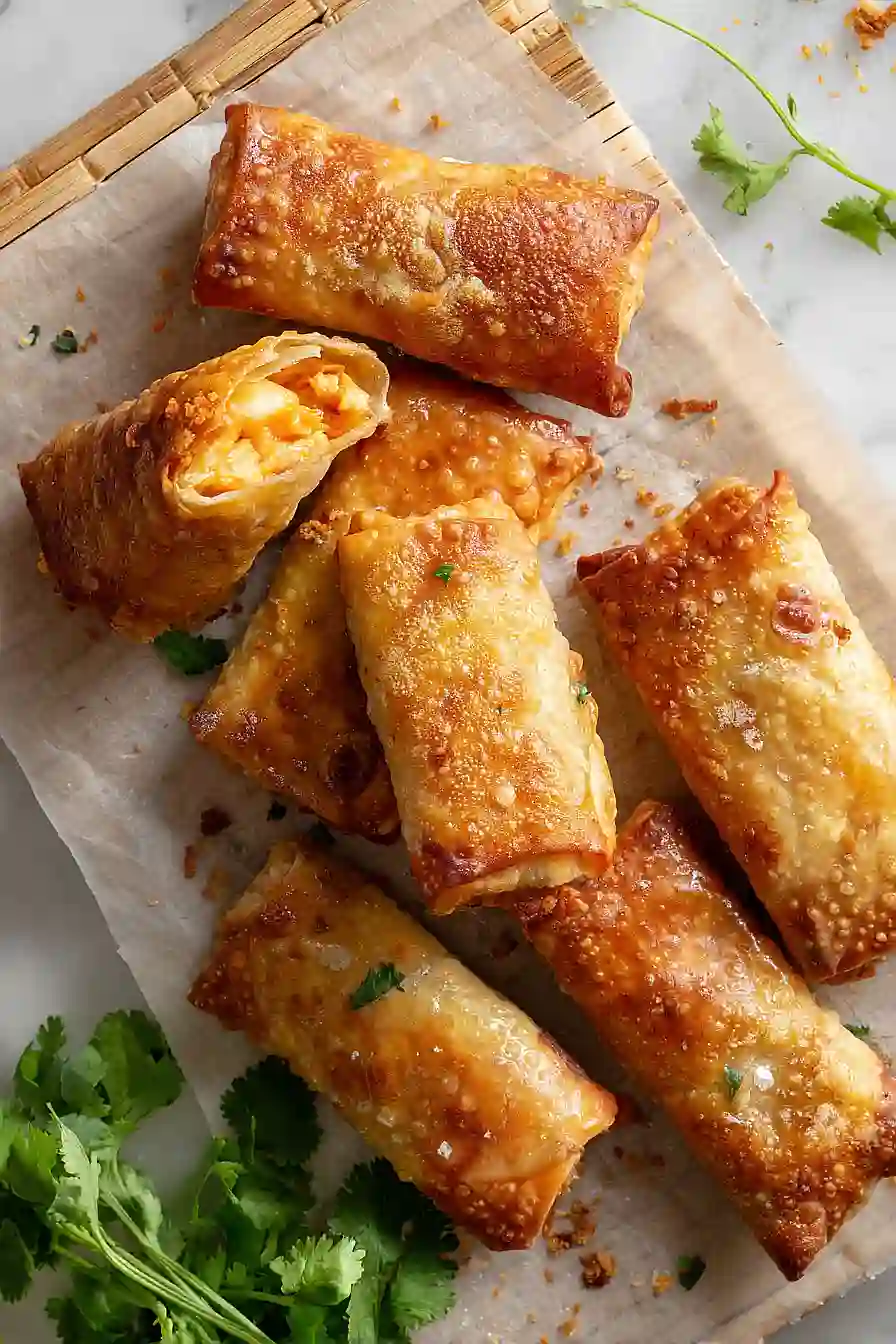 air fryer bang bang shrimp egg rolls