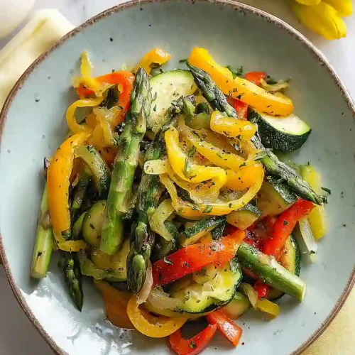 sauteed asparagus and zucchini