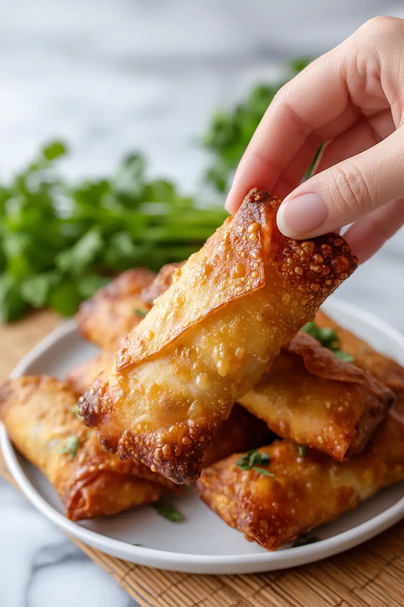 air fryer bang bang shrimp egg rolls