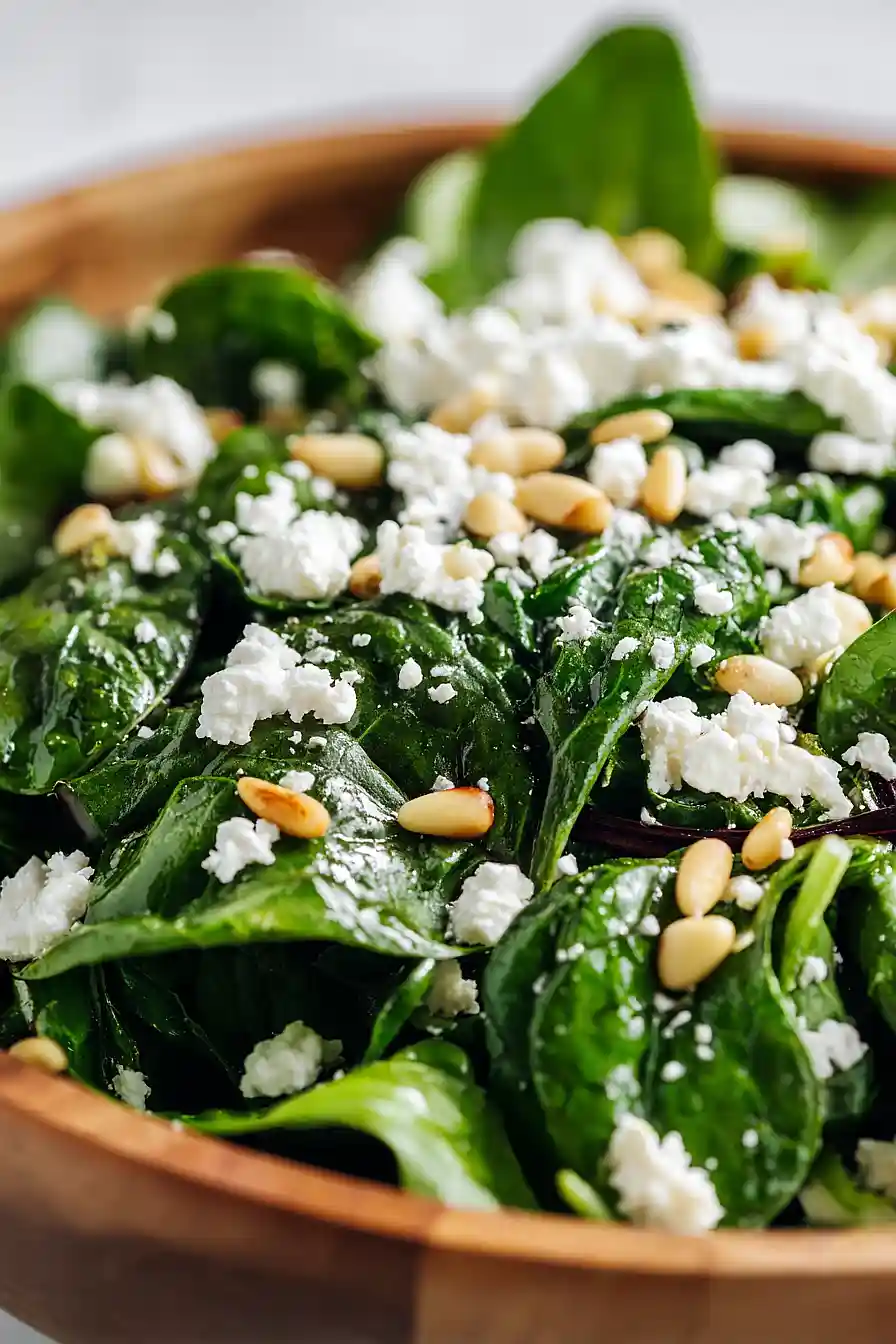 spring salad with feta