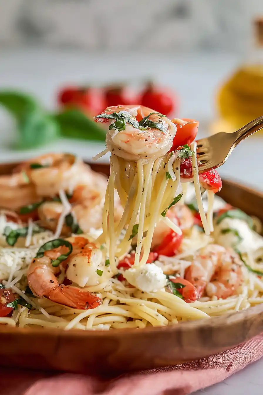 grilled shrimp caprese