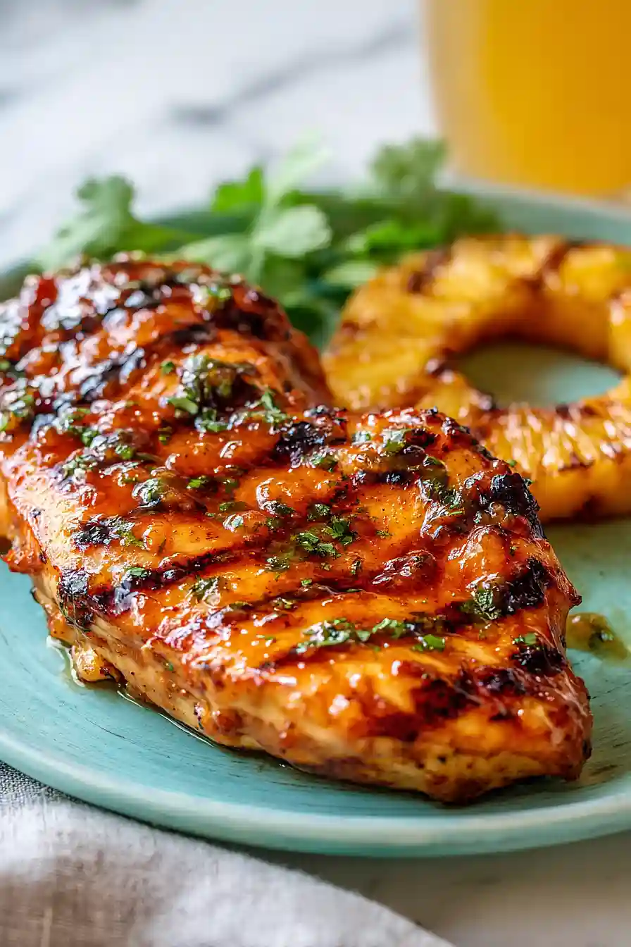 grilled brown sugar pineapple chicken