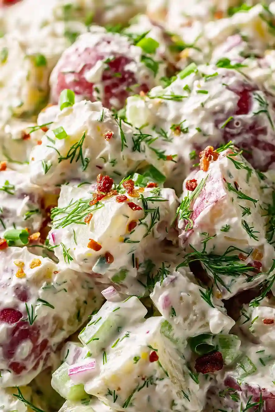 creamy sour cream potato salad