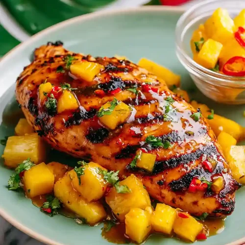 grilled mango pineapple chicken