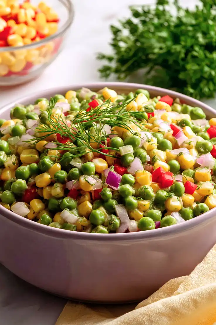 vinegar based pea salad
