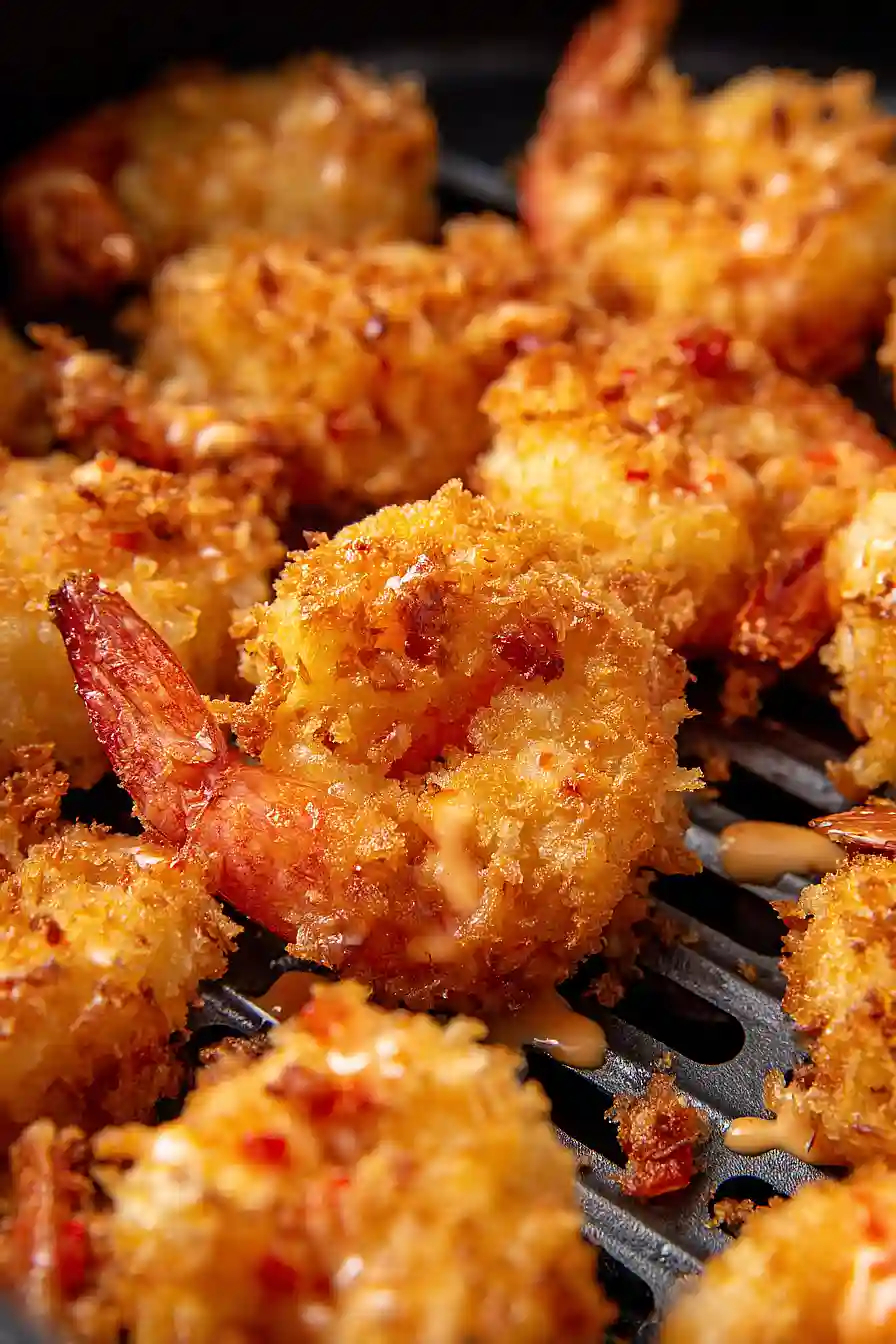 air fryer bang bang shrimp tacos