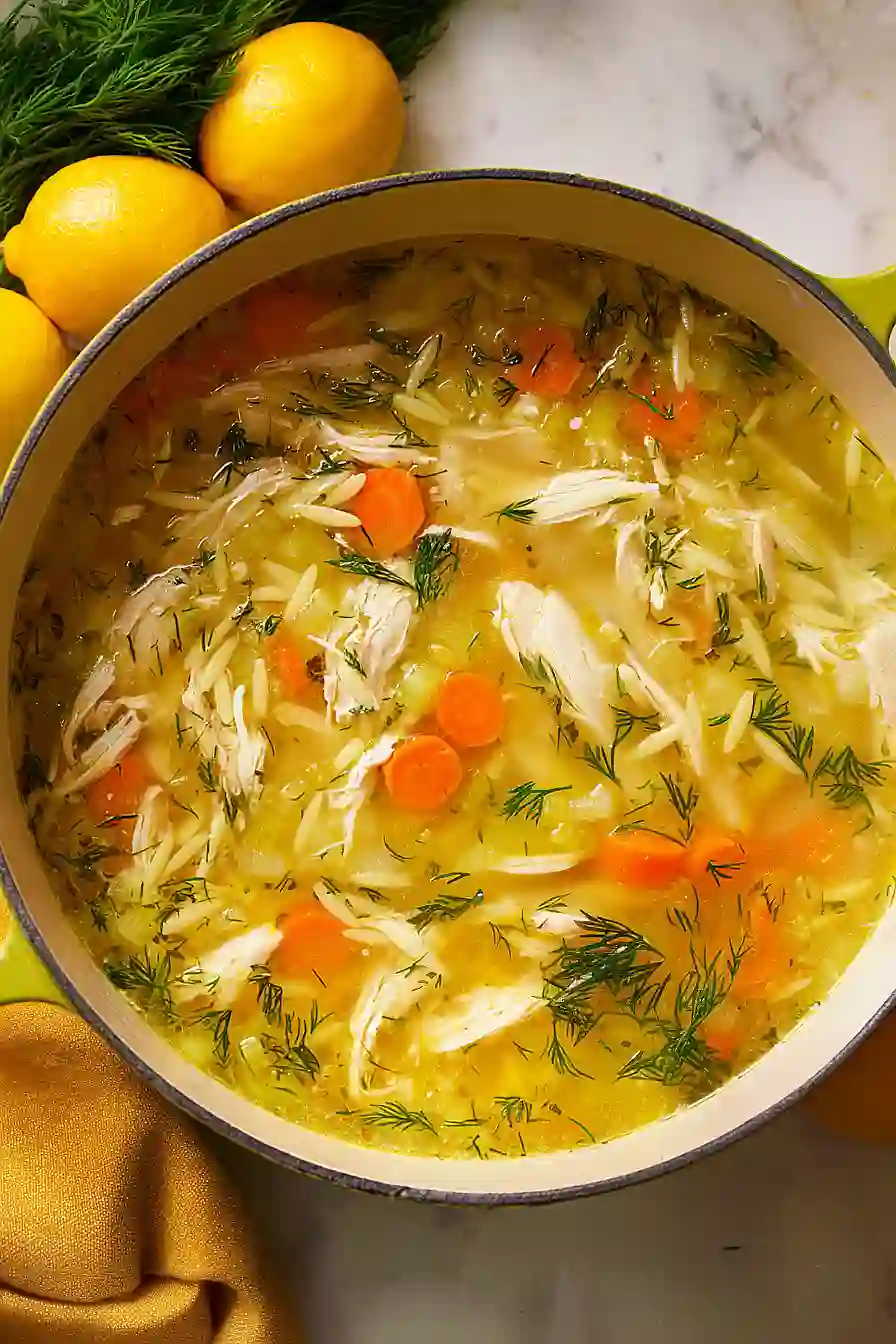herb lemon chicken soup