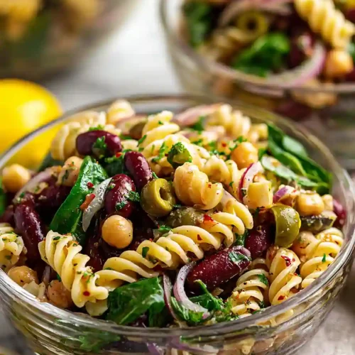 pasta salad with kidney beans
