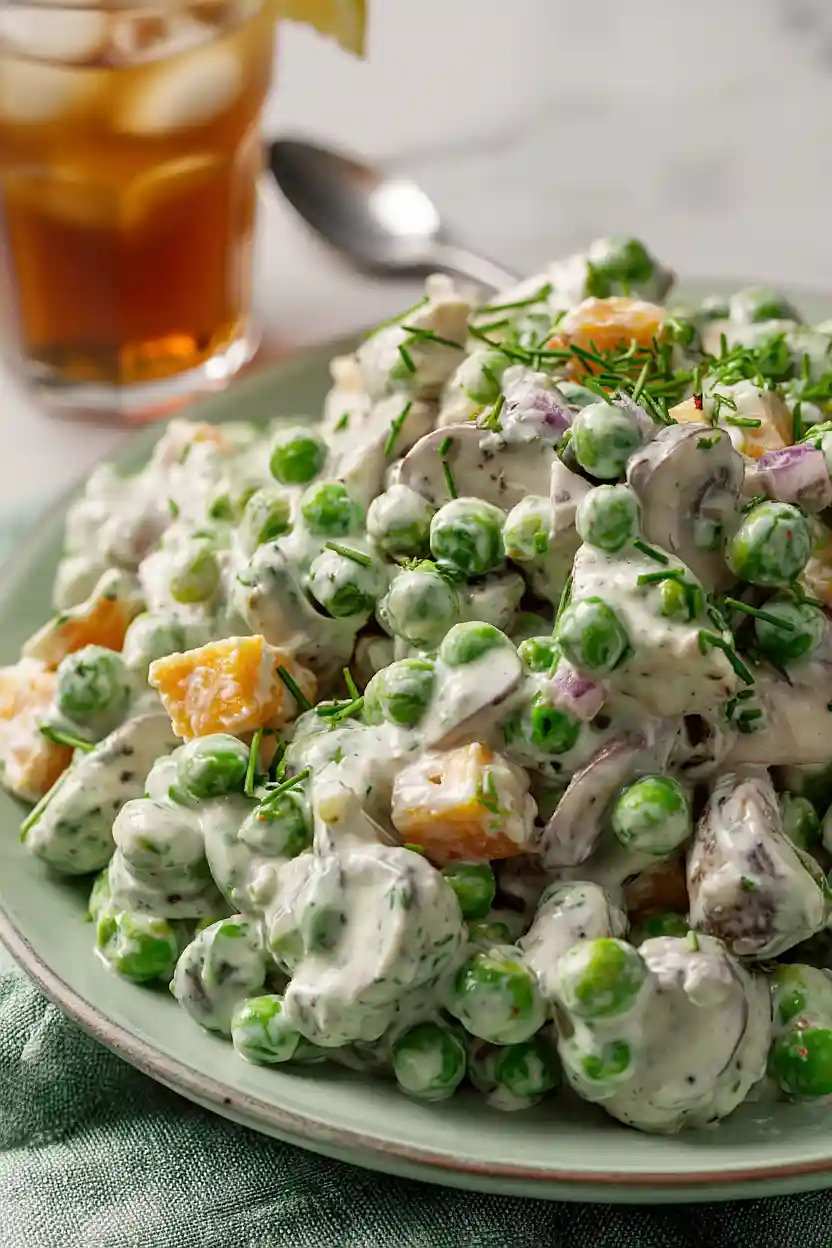 pea salad with ranch dressing