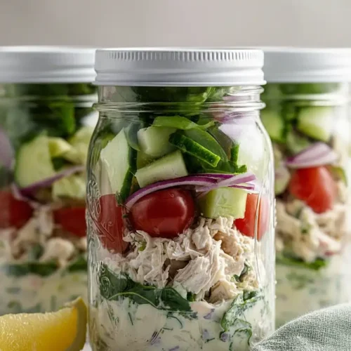 chicken salad in a jar