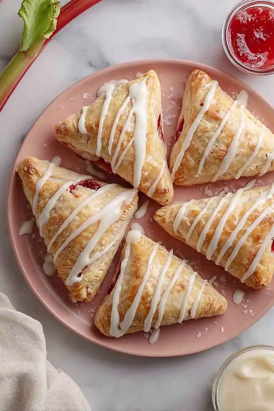 strawberry rhubarb turnovers