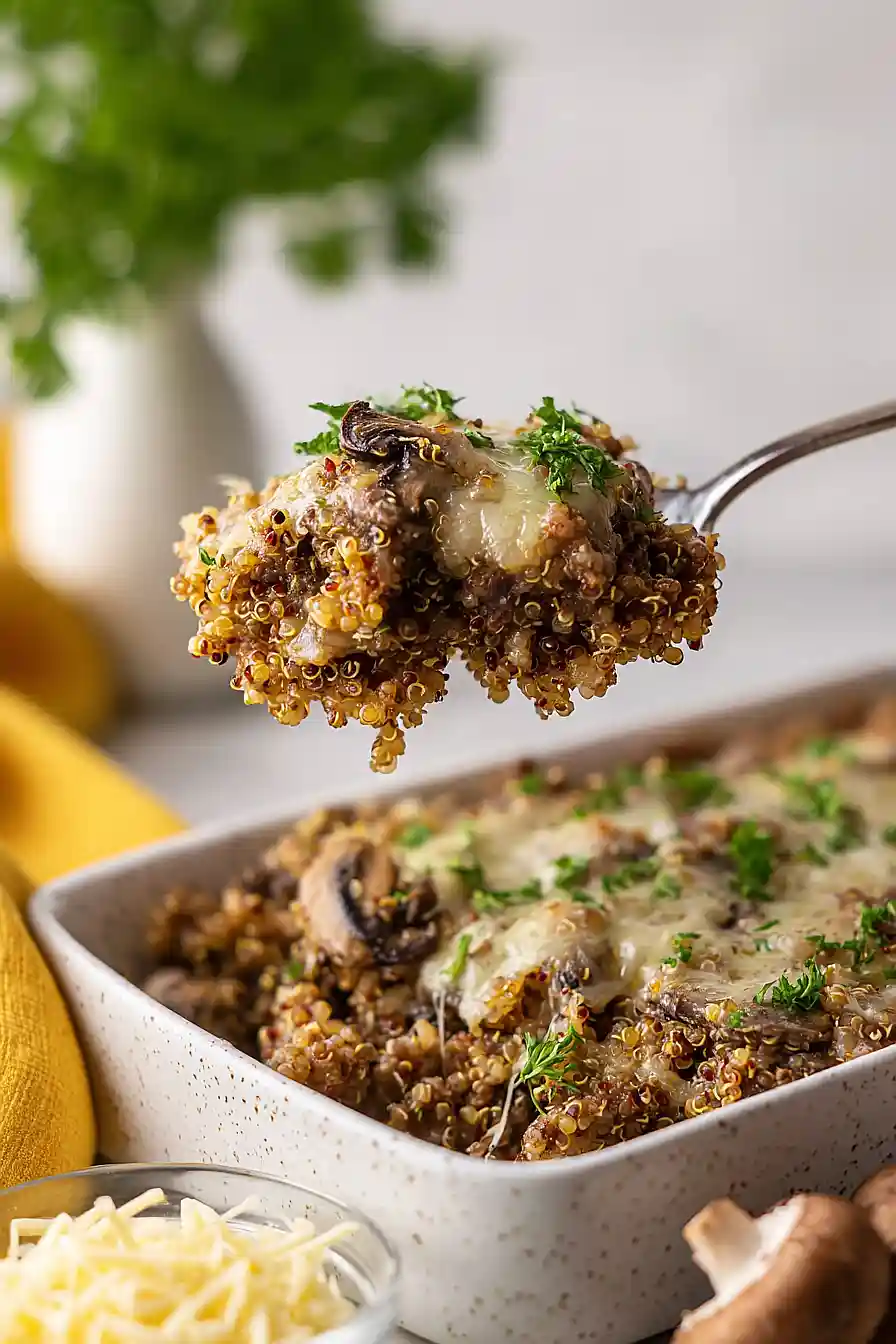 quinoa hamburger casserole
