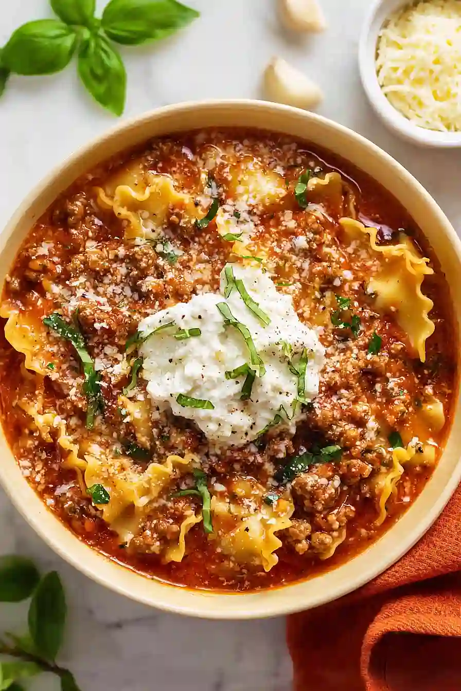 Lasagna Soup With Sausage
