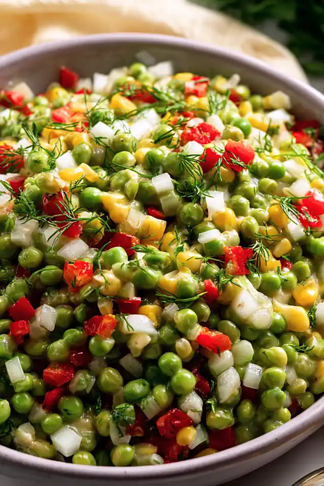 vinegar based pea salad