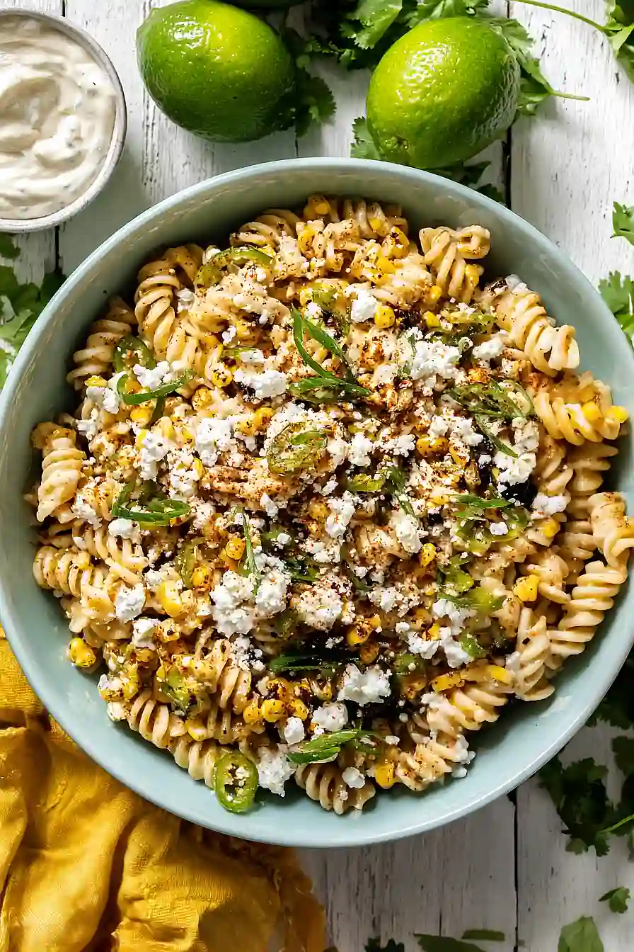 mexican street corn pasta salad