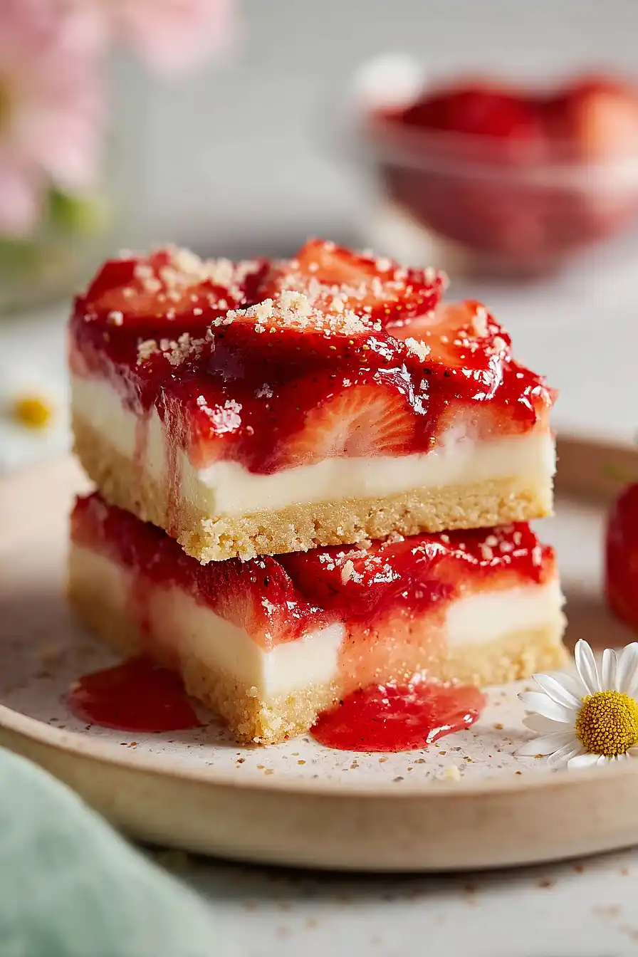 strawberry pie bars