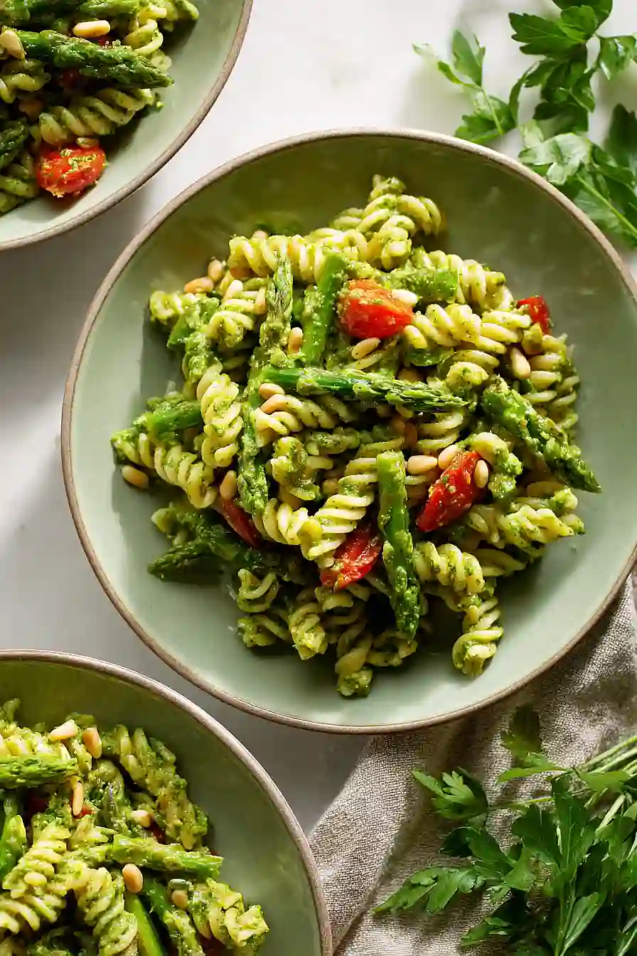 asparagus pesto pasta salad