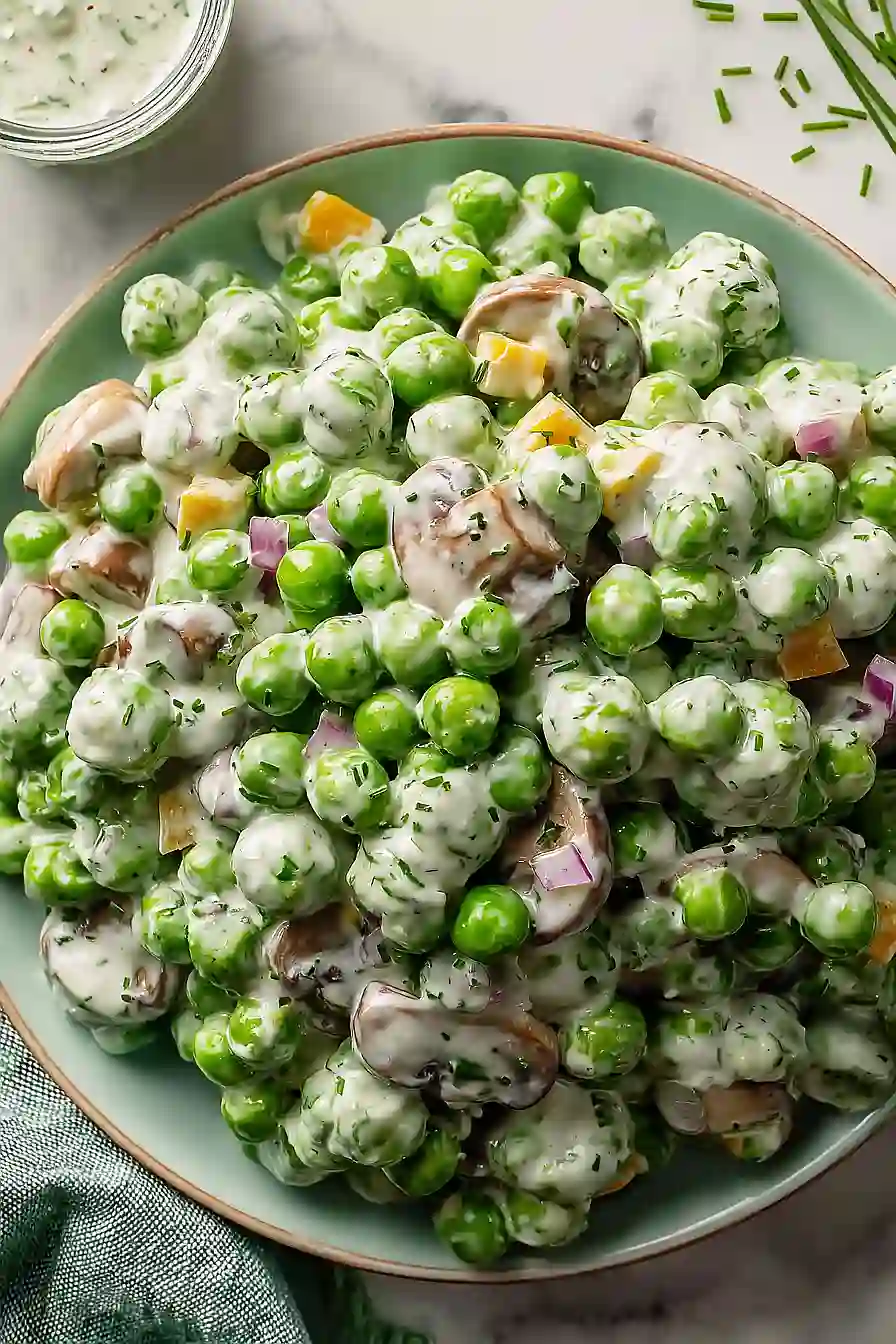pea salad with ranch dressing