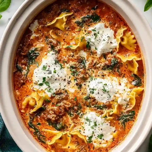 Slow Cooker Lasagna Soup