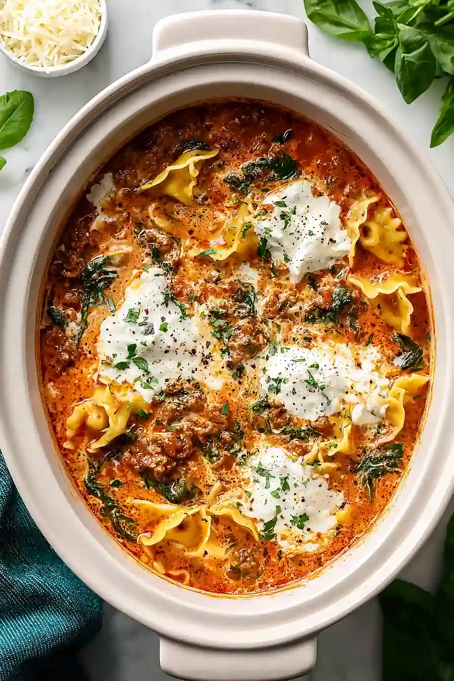 Slow Cooker Lasagna Soup