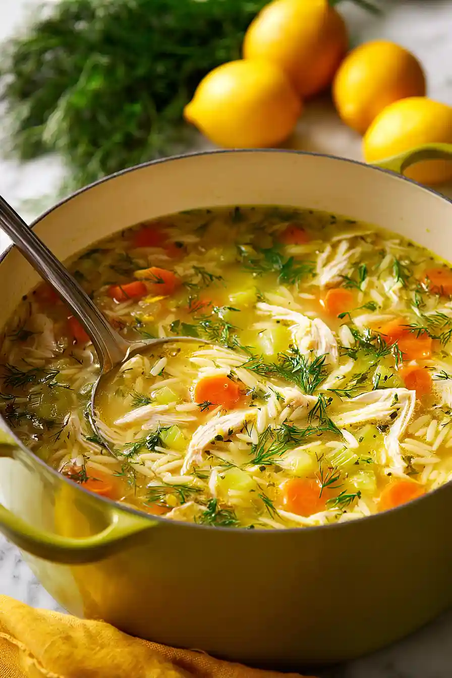 herb lemon chicken soup