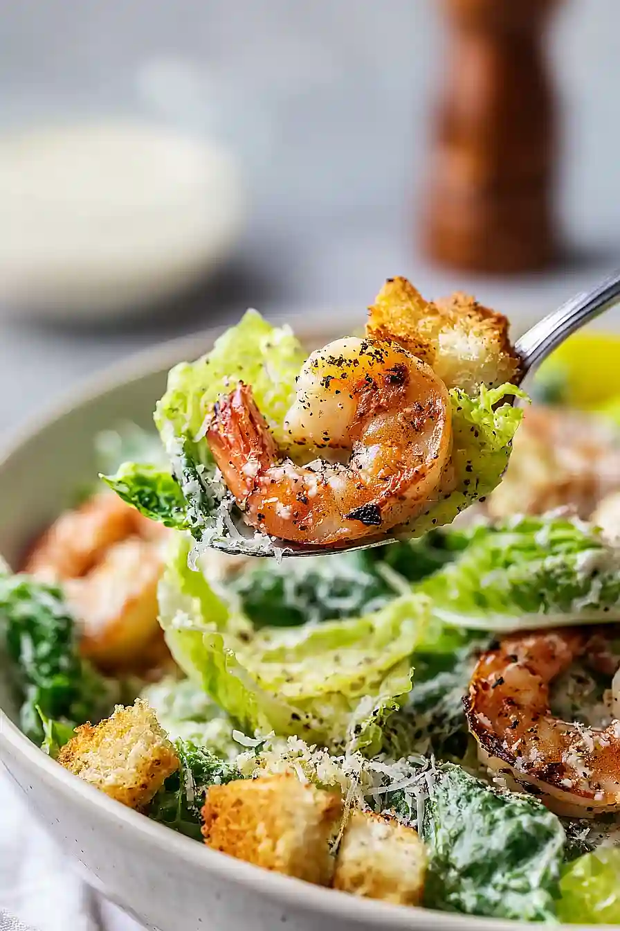 grilled shrimp caesar salad