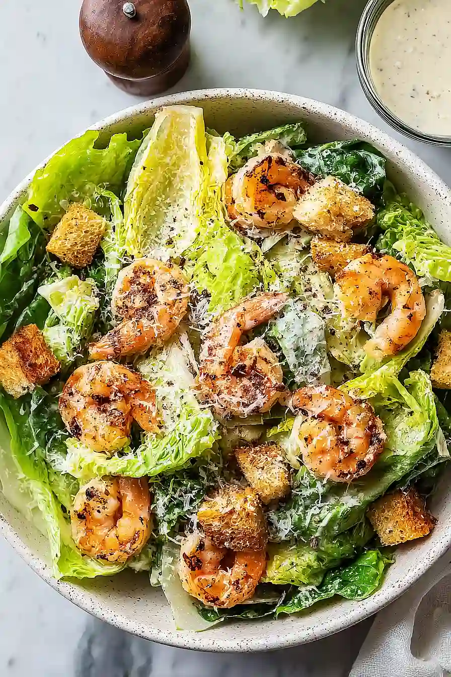 grilled shrimp caesar salad