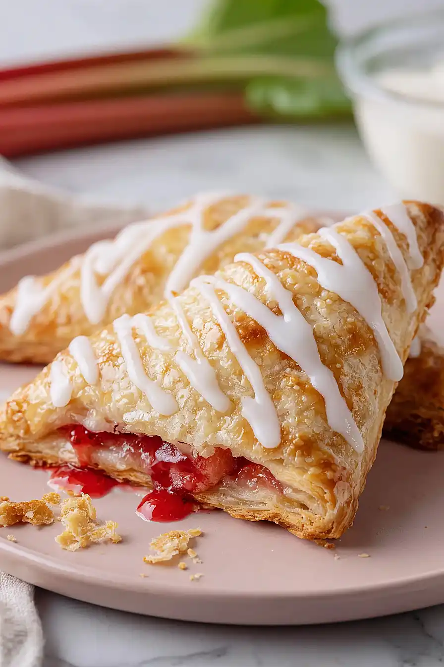 strawberry rhubarb turnovers