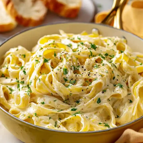 Cottage Cheese Alfredo Pasta