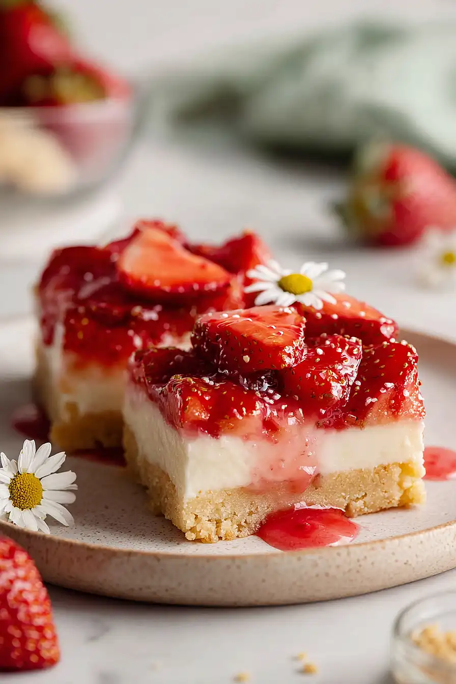strawberry pie bars