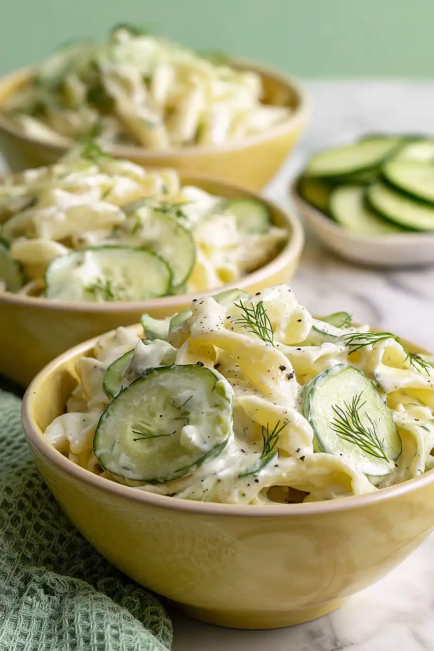 cucumber pasta salad