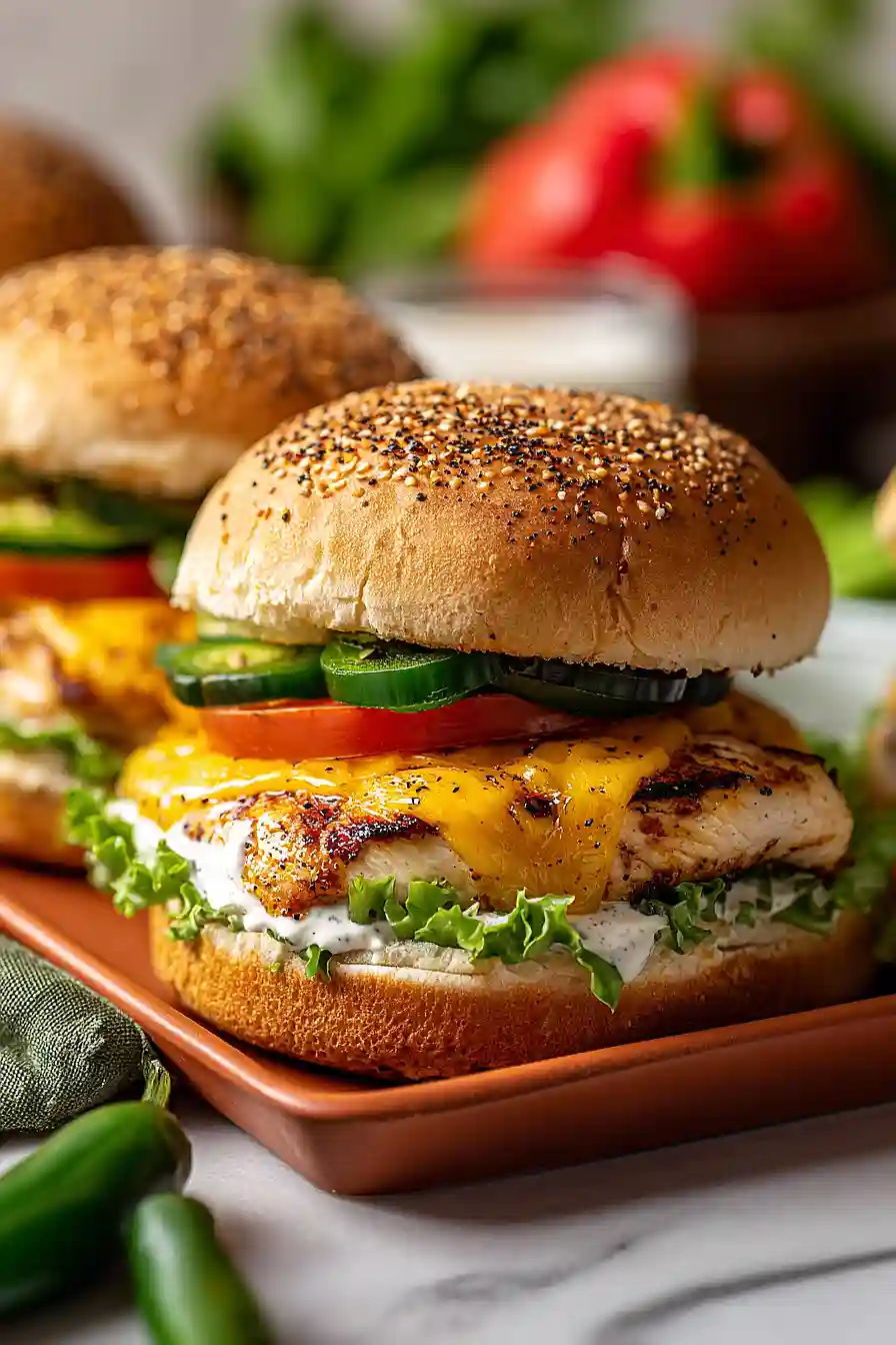 grilled jalapeño chicken sandwich