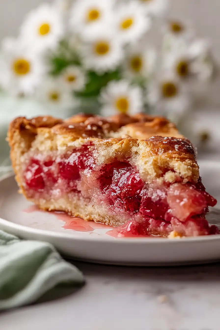 rhubarb pie cake