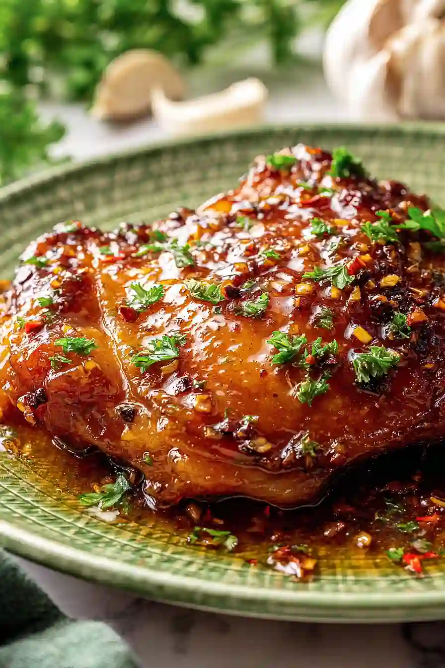 Slow Cooker Honey Garlic Chicken Thighs