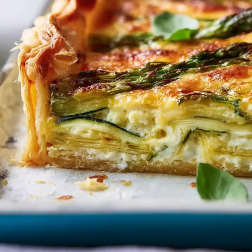 asparagus and zucchini quiche