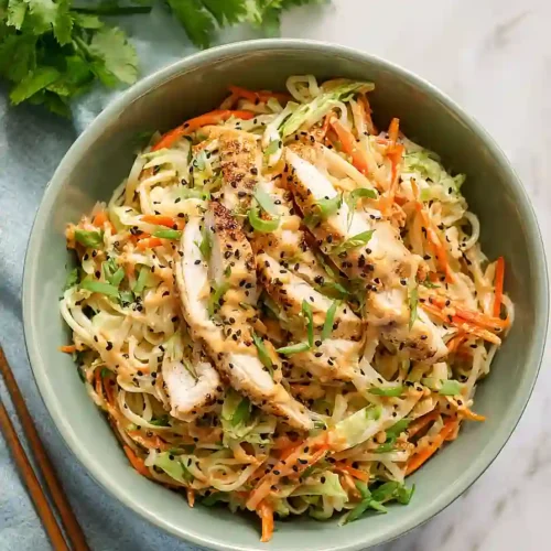 bang bang chicken noodle salad