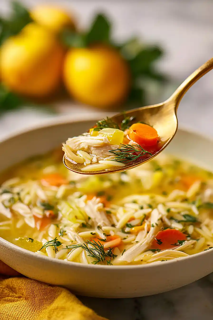 herb lemon chicken soup