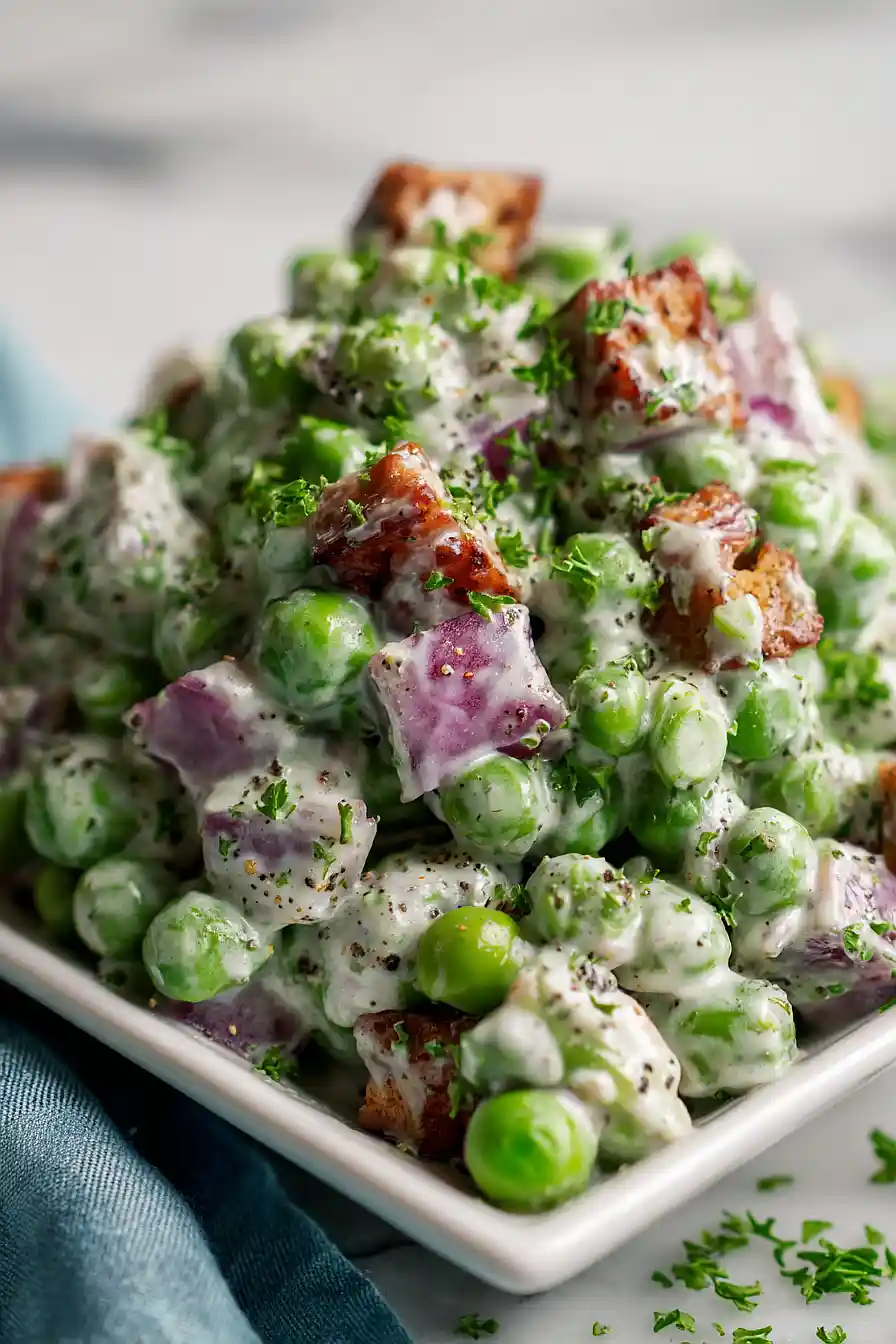 vegan pea salad