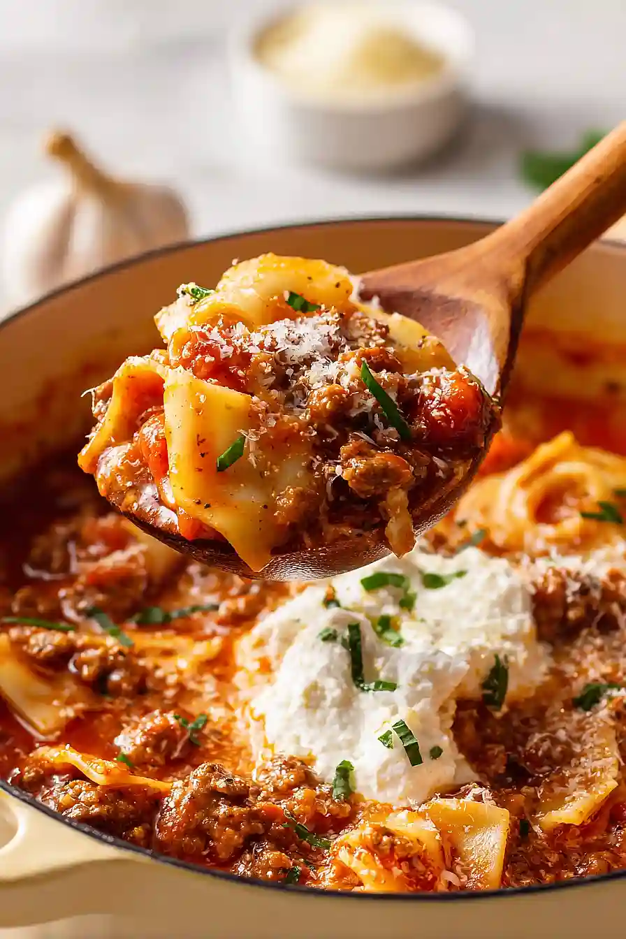 Lasagna Soup With Sausage