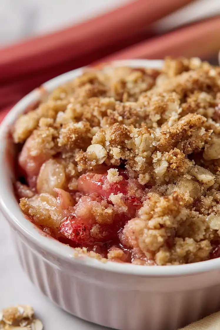 instant pot strawberry rhubarb crisp