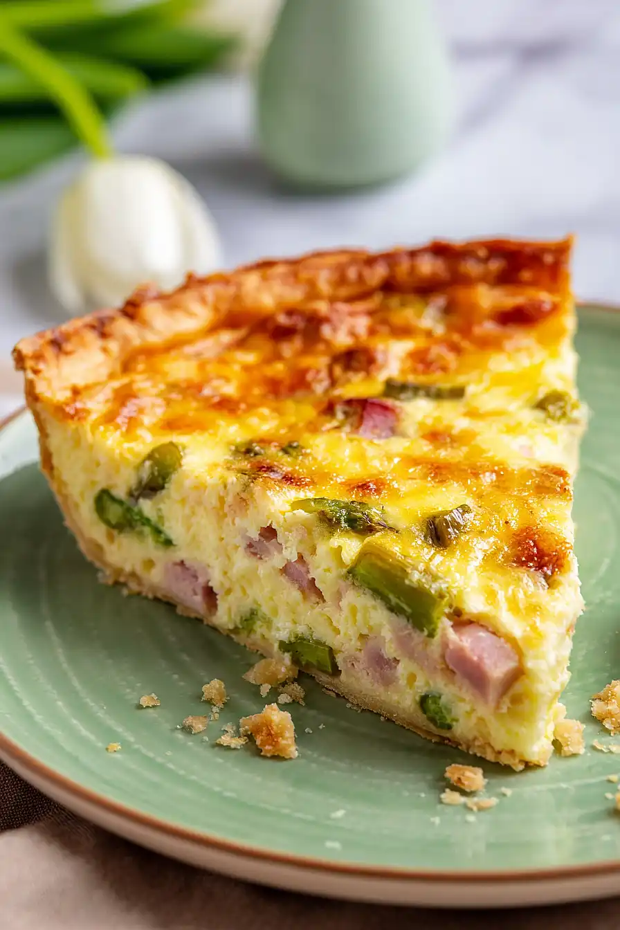 ham and asparagus quiche